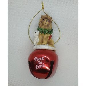 Peace on Earth jingle bell Christmas ornament